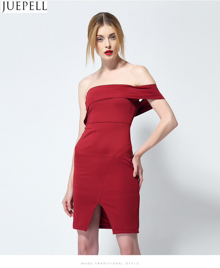 New European and American Fashion Sexy Strapless Dress Cropped Collar Chest Wrapped in Striped Suit Women Dresses OEM Factory