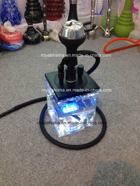 2016 New Style Portable Short Acrylic Shisha Hookah with LED Light