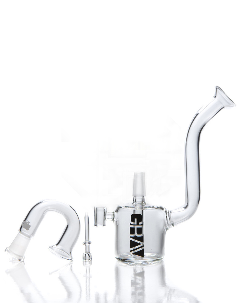 Mini Snorkel Vapor Rig Hookah Glass Smoking Water Pipe (ES-GB-541)