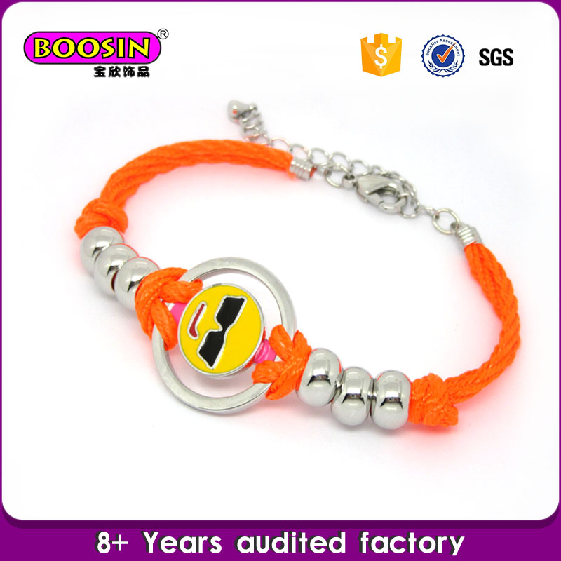 2016 Promotional Fashion Jewellery Bead Bracelet with Emoji Faces