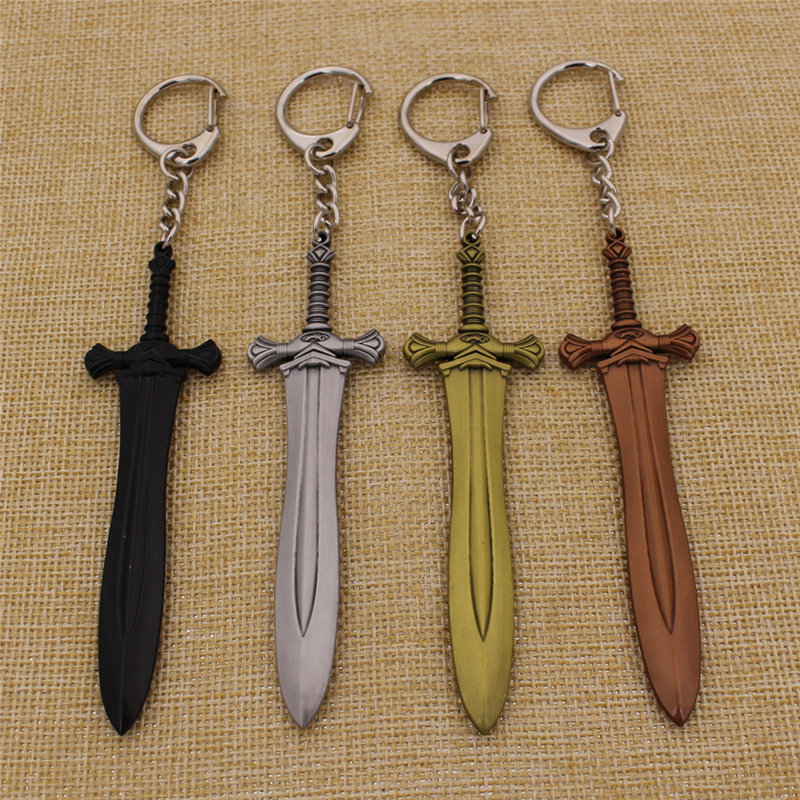 Hot Sale fashion Metal Sword Keychain for Letter Opener