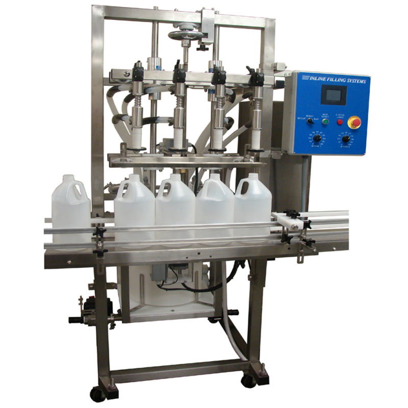 Semi-Automatic Double Head Pneumatic Horizontal Liquid Filling Machine