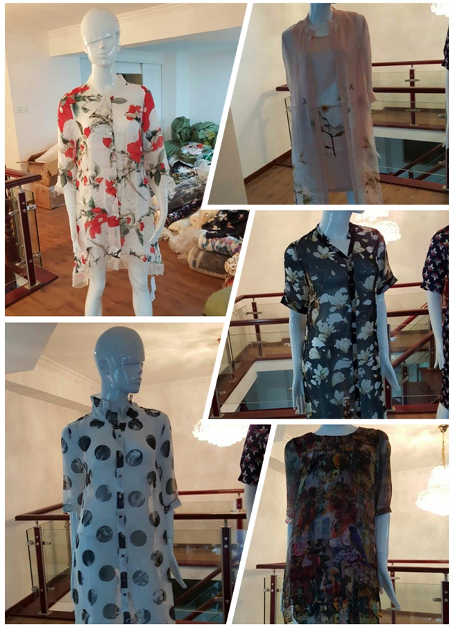 Custom Digital Printed Chiffon Silk (XF-0047)