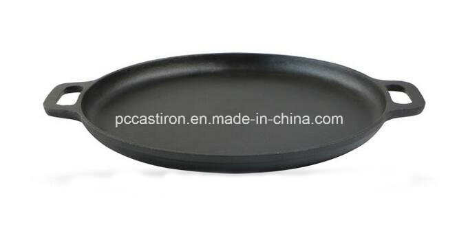 Preseasoned Cast Iron Pizza Griddle Pan From China