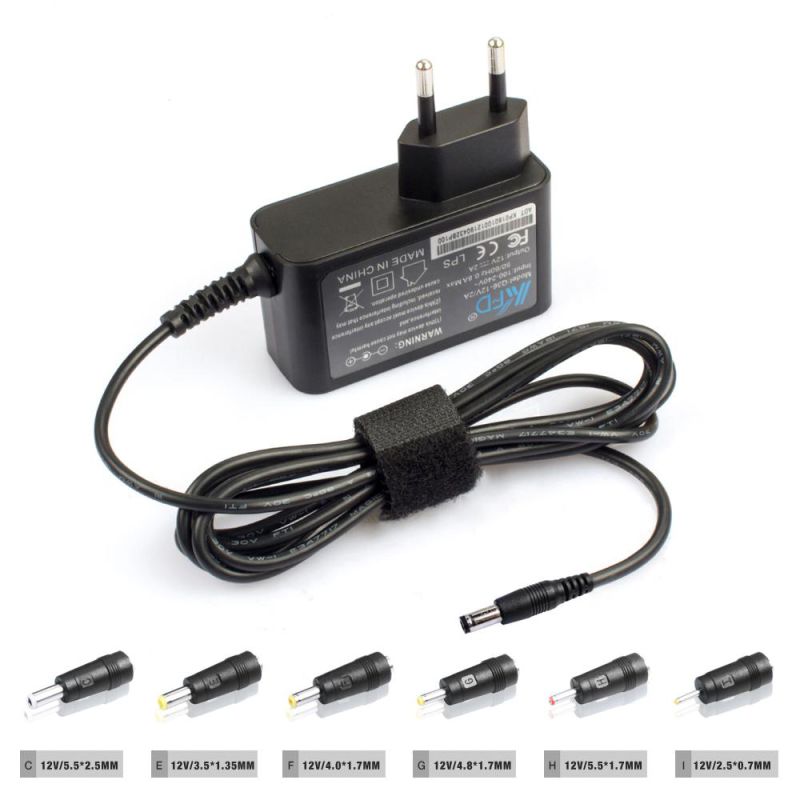 CE Approved Switching Power Supply 12V2a Universal AC DC Adapter