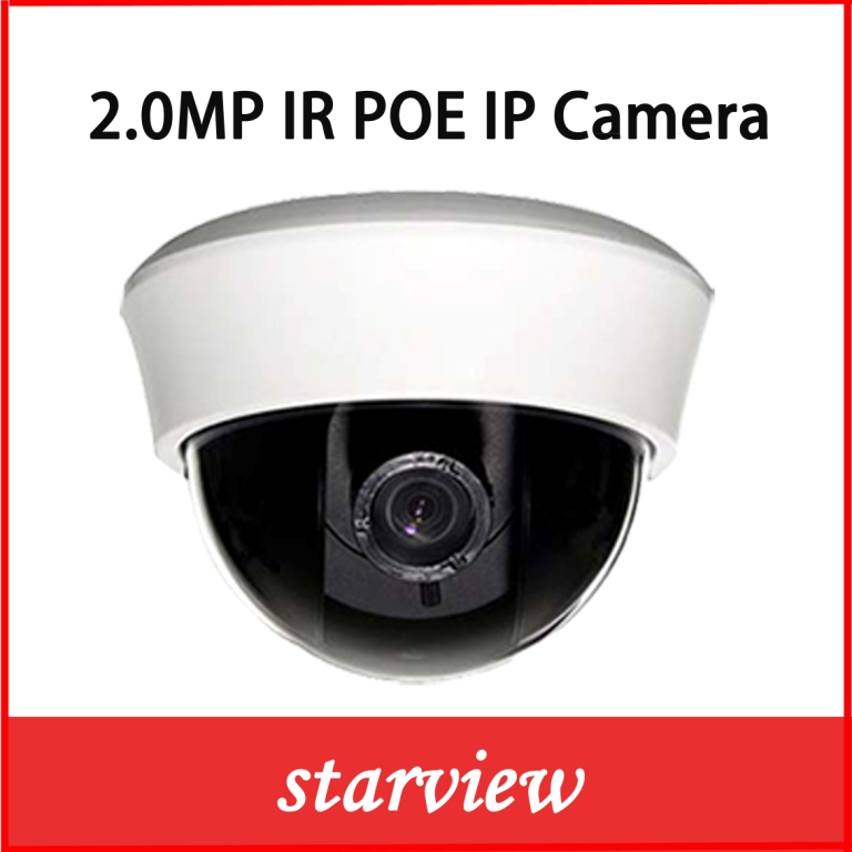 2.0MP IP Varifocal Lens Poe Network CCTV Security Plastic Dome Camera