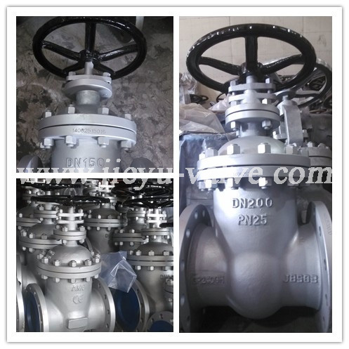 DIN Non Rising Stem Wcb Gate Valve Pn25 Dn150