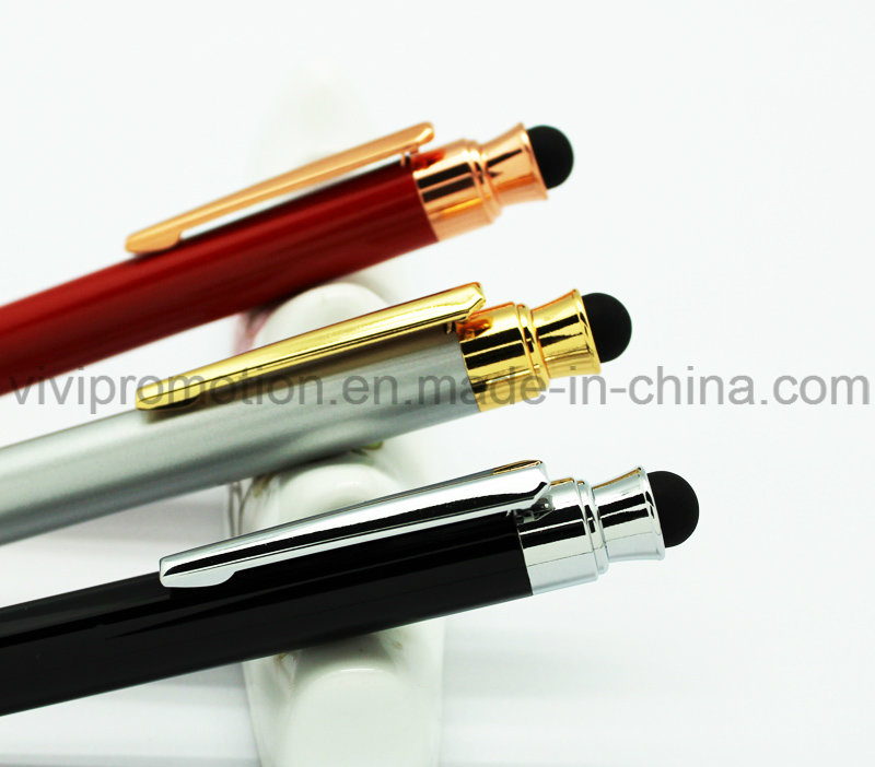 New Arrival Quality Metal Ball Pen with Stylus Touch Pen for Gift (IP138)