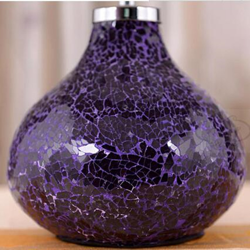 European Hotel Decorative Purple Ceramic Desk Lamp Table Lamp