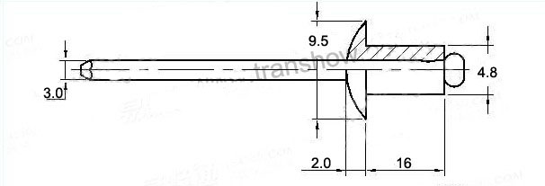 4.8X16 Stainless Steel Blind Rivet