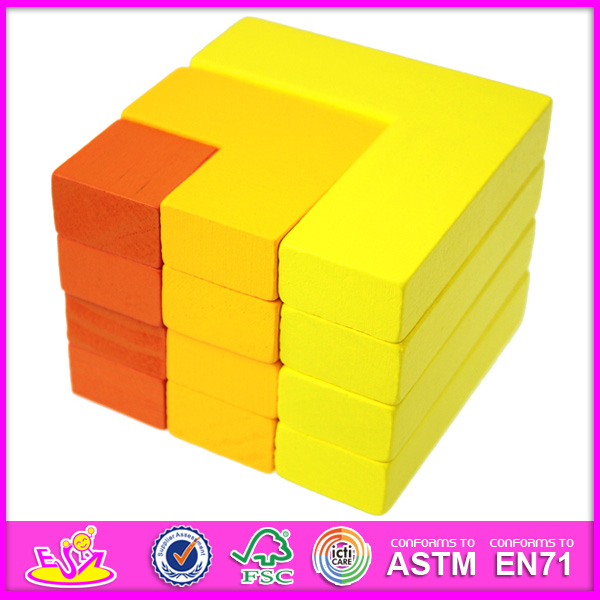 2014 New Wooden Kids Puzzle Game Toys, Popular Wooden Block Toy Puzzle Game, Hot Sale Colorful Baby Puzzle Game Toys W13A033