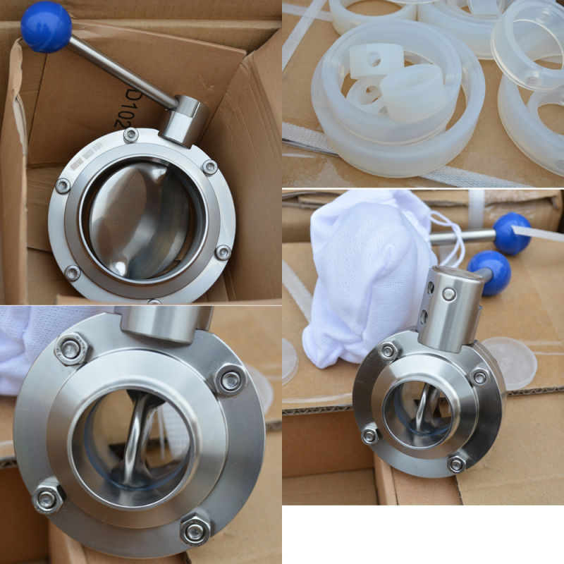 Stainless Steel Food Processing Welded Butterfly Valve (JN-BV1007)