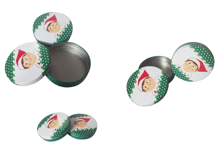 Round Shaped Metal Promotion Gift for Gift Packaging