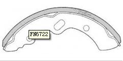 Hot Sales and High Quality Brake Shoe (K6722)