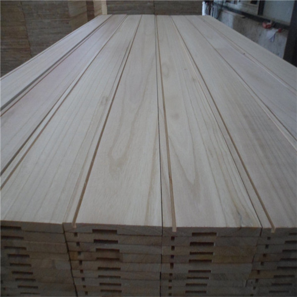 Natural Color Grooved Paulownia Panel for Drawer Sides