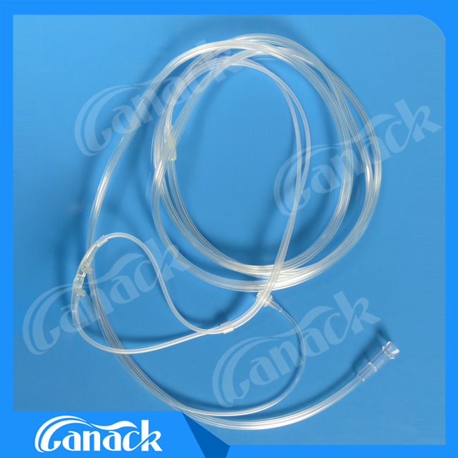 Animal equipment Medical Oxygen Nasal Cannula with CO2 Line