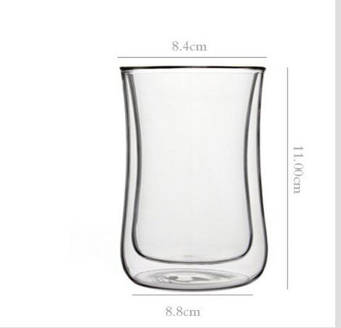 High Borosilicate Glass Double Wall Warm Cup Coffee Mug