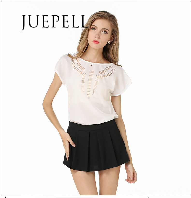 Hot Selling New Style Women Fashion Cutting Blouse