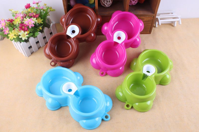 Pet Product Bear Pet Double Bowl