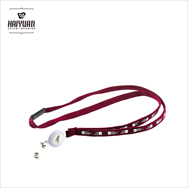 Polyester Material Tubular Lanyard with Oil Ink Printing Logo