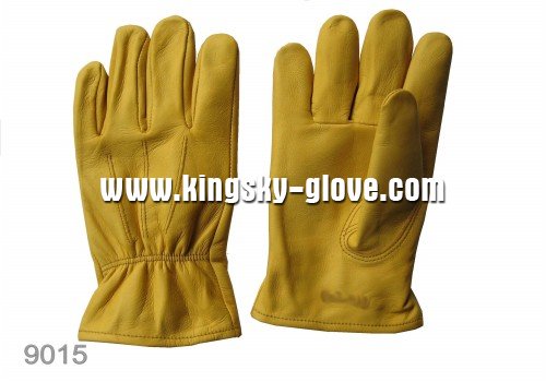 Gold Cow Grain Straight Thumb Driver Work Glove