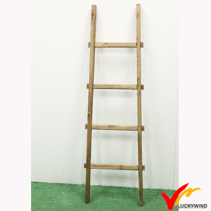 Rustic Vintage Decorative Wooden Blanket Ladder