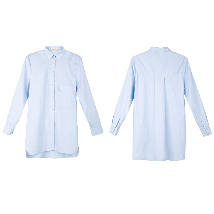 Spring Long Sleeve Cotton Women Shirt