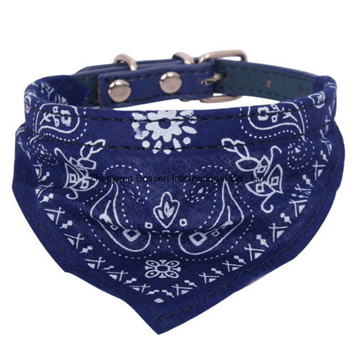 OEM Produce Customized Logo Printed Small Adjustable Pet Dog Cat Bandana Scarf Collar Neckerchief