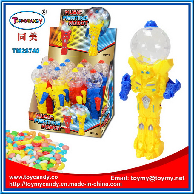 Music Fighting Robot Toy with Candy