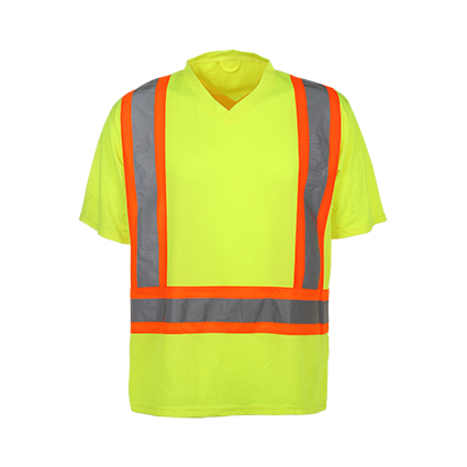 100% Polyester Birdeye Reflective Safety T-Shirt