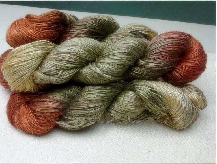 100% Mulberry Dyed Silk Yarn for Hand Knitting