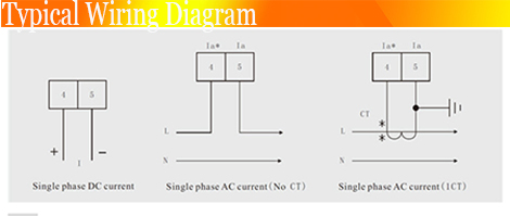 72*72mm Economy Type LED Disply 1 Phase DC Digital Ampere Meter, Measure AC or DC Current with High-Precision