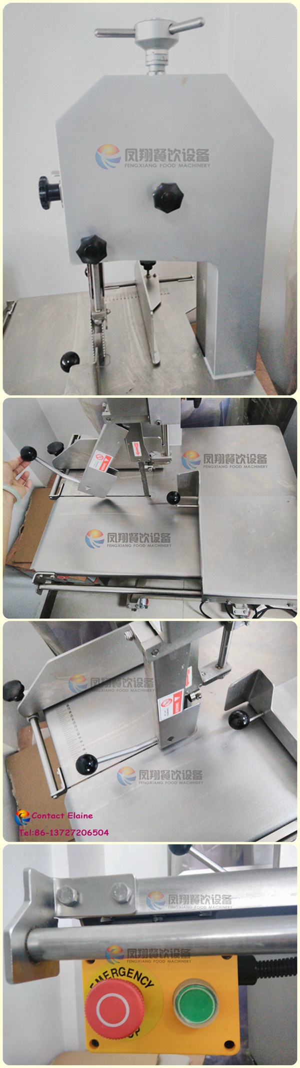 Industrial Automatic Bones Cutting Machine, Ribs Sawer Sawing Machine