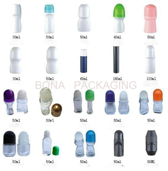 Plastic Roll on Bottle Cosmetics Packaging