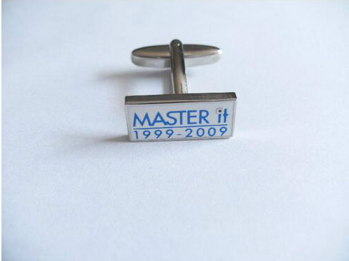 Square Promotional Stampe Logo Metal Cufflinks (GZHY-XK-011)