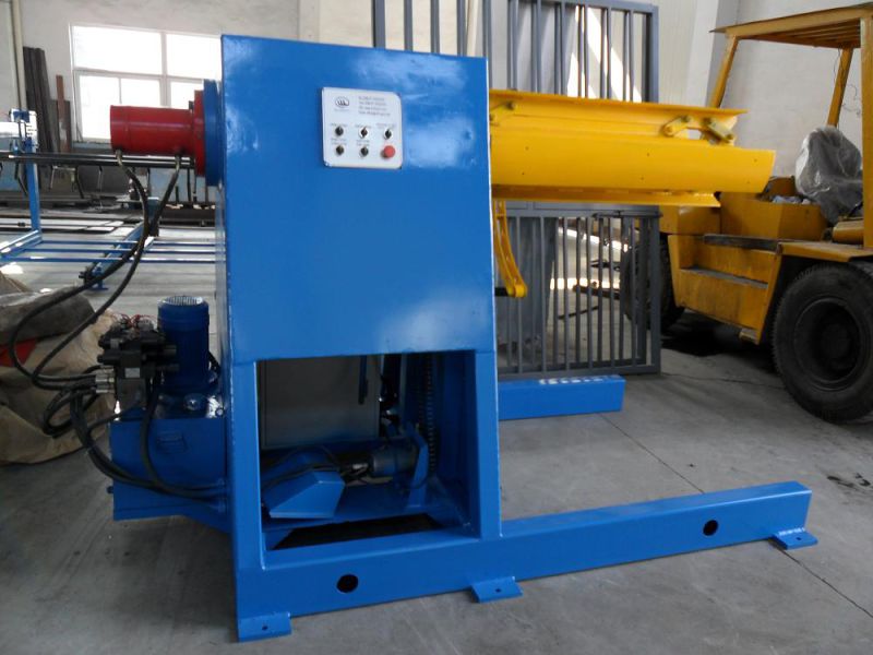 5t Tons Color Steel Sheet Metal Simple Hydraulic Decoiler Without Coil Car