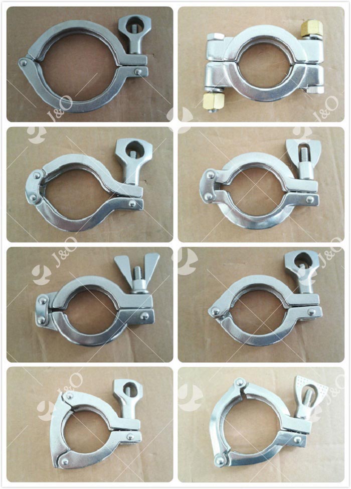 Sanitary 13mhhm Double Pin Pipe Clamp