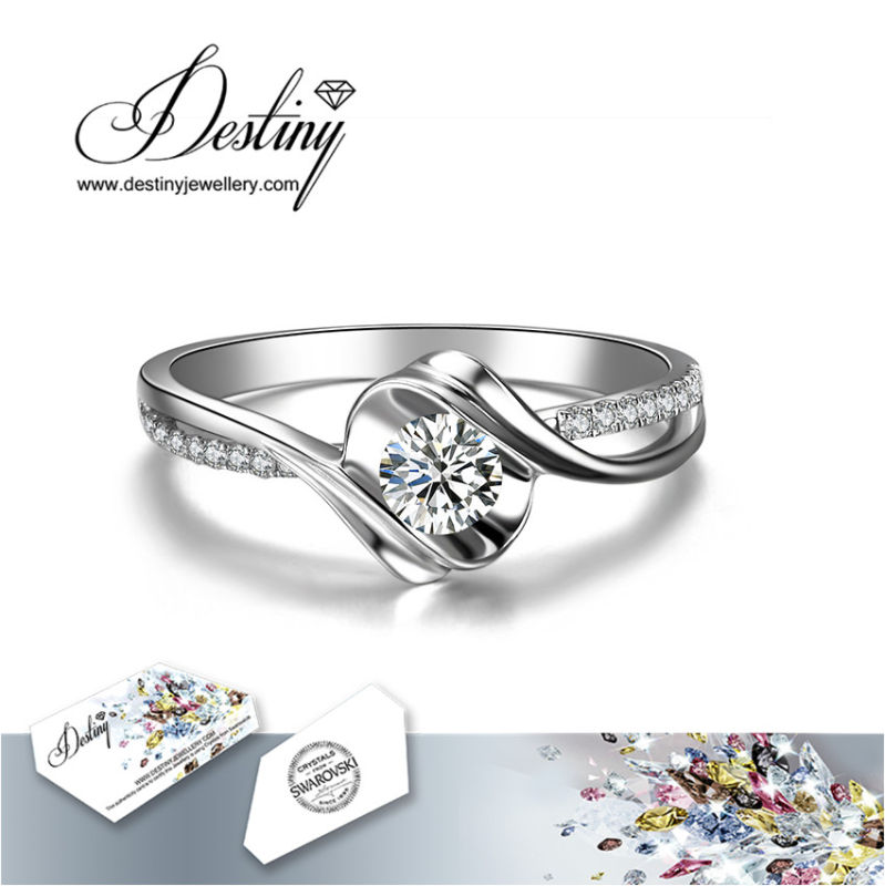 Destiny Jewellery Crystal From Swarovski New Rose Ring