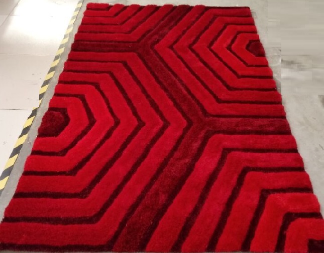 Polyester Modern Shaggy Carpets with 3D Effects