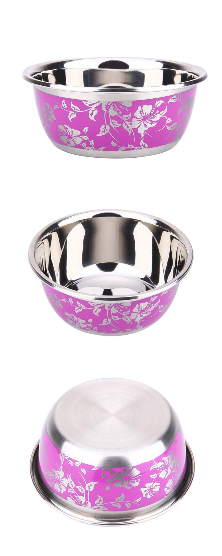 Chinese Style Metal Bowl Stainless Steel Mixing Bowl Set