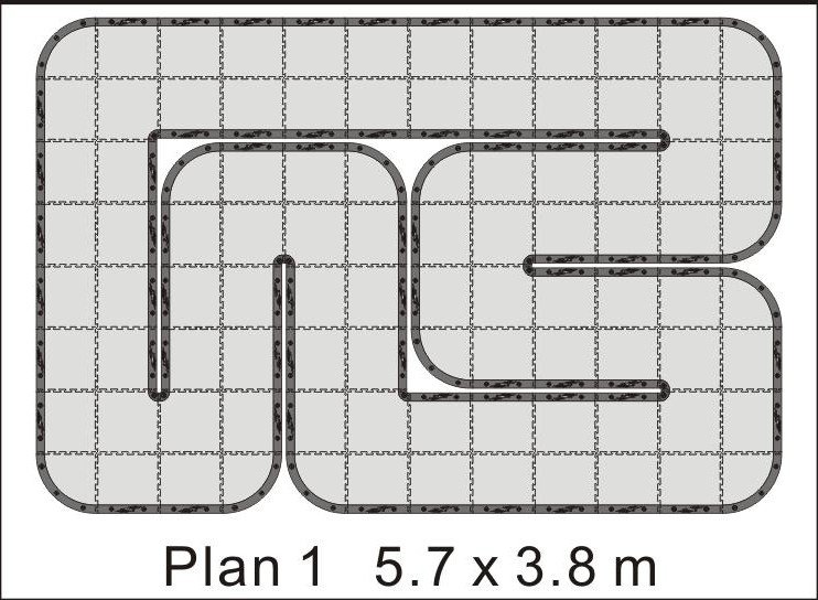 High Quality 24sqm Rubber Track for Car