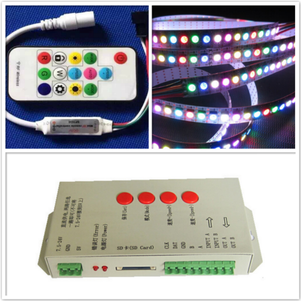 5m 60LEDs/M Digital Lpd8806 RGB LED Strip Non Waterproof PCB Individually