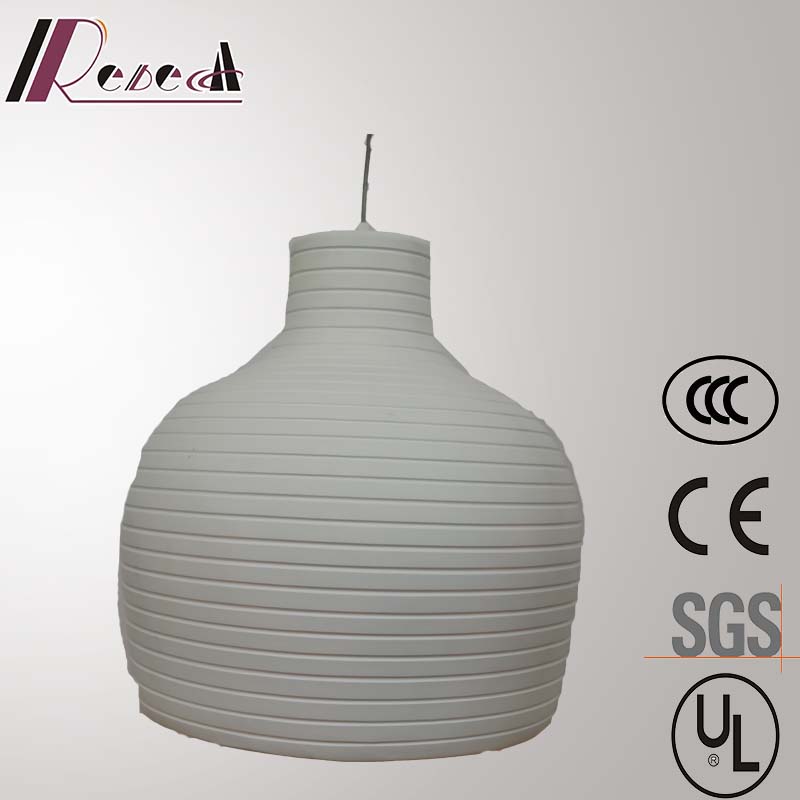 European Simple Fiber Glass Round Pendant Lamp for Hotel