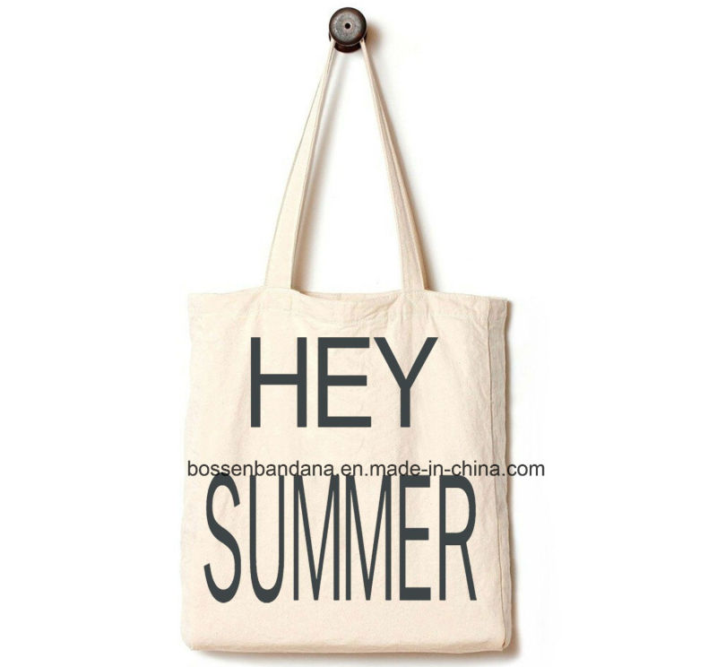 OEM Produce Customized Logo Printed Promotional Cotton Canvas Tote Shopper Bag