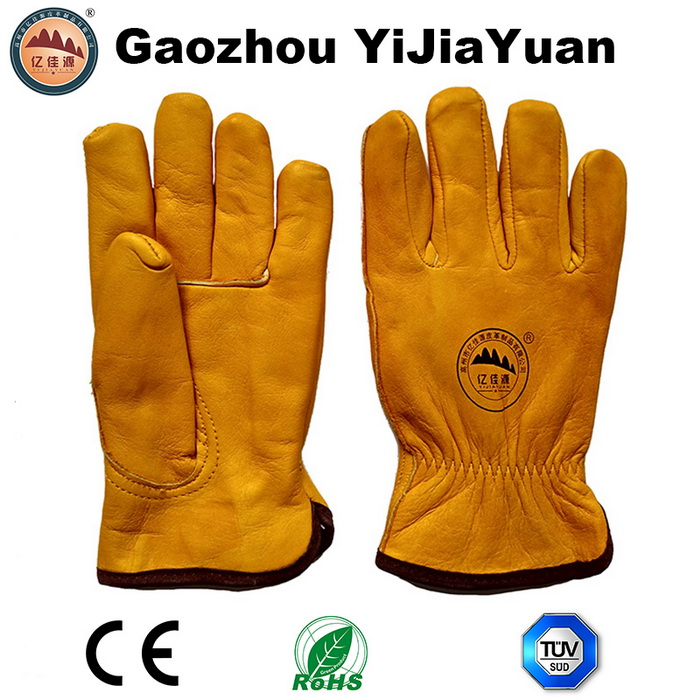 Safety Leather Winter Driver Gloves for Driving