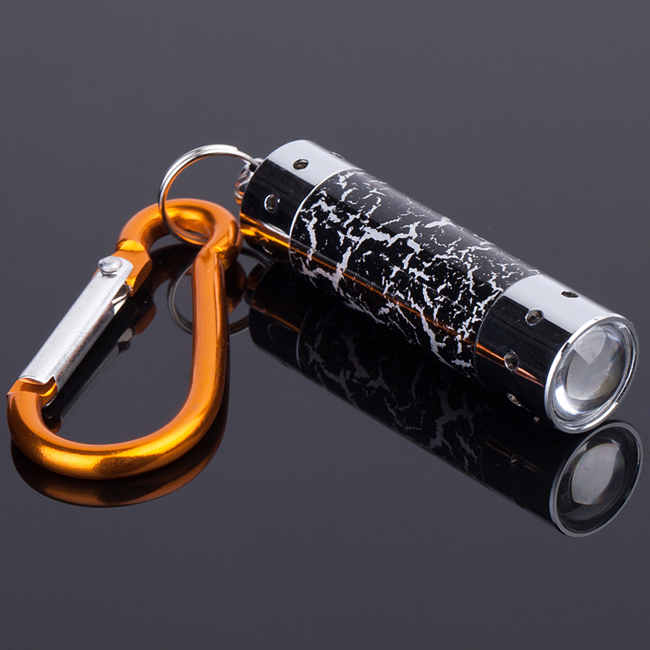 Aluminium Alloy Key Chain Flashlight with Li-ion Battery