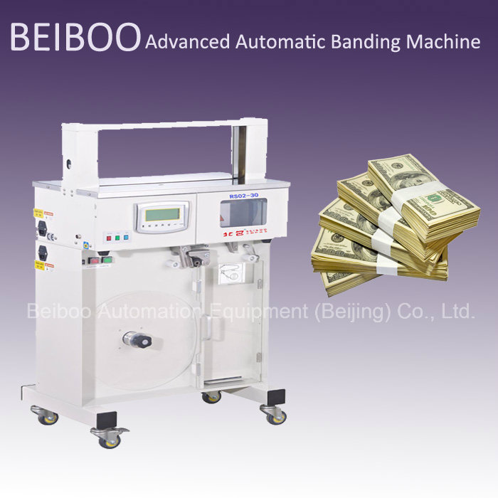 Automatic Banknote or Money Strapping/Banding Machine (RS02-30B)