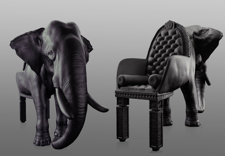 Maximo Riera New Design Elephant Sofa Chair