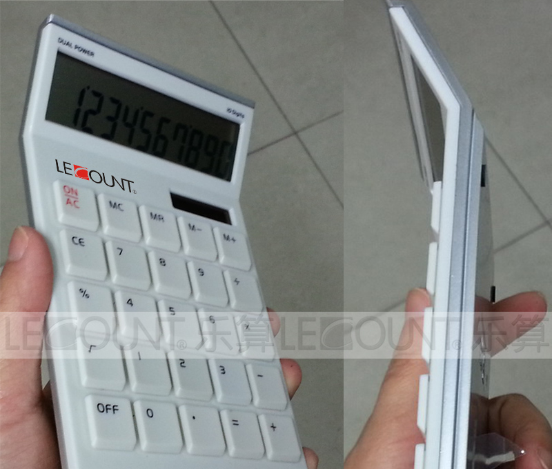 10 Digits Tilted Screen Dual Power Desktop Calculator (LC296A)