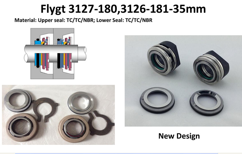 Flygt Seal Mechanical Seal Flygt 3127-180, 3126-181-35mm